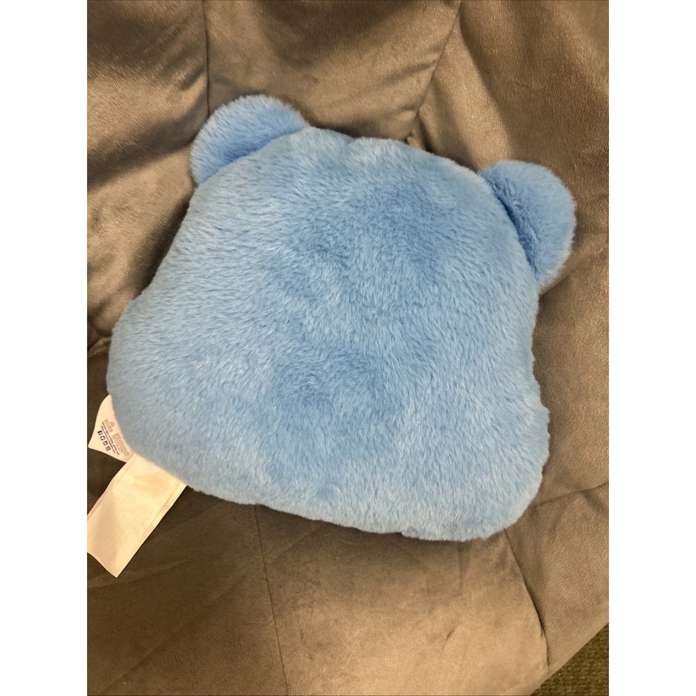 Care Bears Blue Grumpy Bear Head Plush Pillow w/Tags 14x12" - Picture 3 of 6